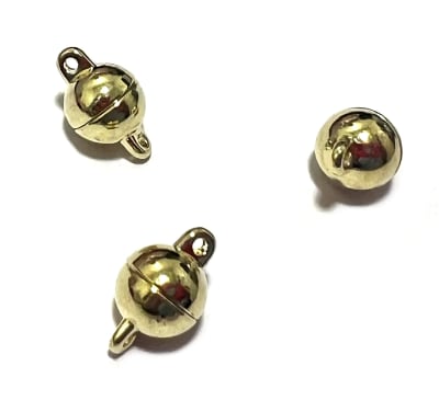 Broche Dorado Magnético Redondo 12mm (Unidad)