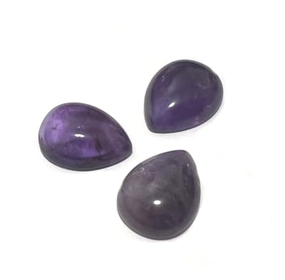 12x11mm Amatista Natural Coubuchón Gota (Un)