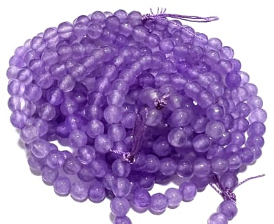 Agata Natural Violeta 6mm Facetada Redonda (Tira)