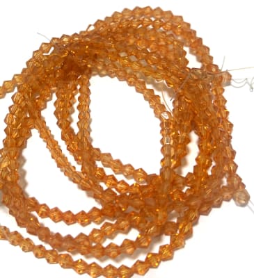 Cristal Bicono Golden 6mm (Tira)1