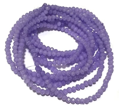 Cristal Violeta Opaco Rondelle 4x3mm (Tira)1