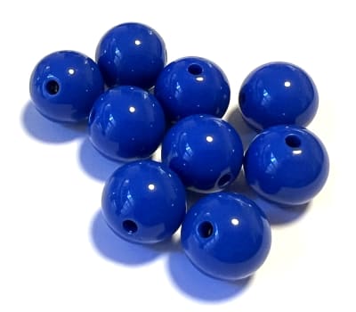 Divisor Acrílico Royal Blue Redondo Liso 15mm (10 Unidades)