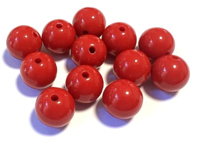 Divisor Acrílico Rojo Redondo Liso 15mm (10 Unidades)