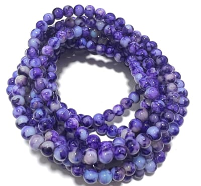 Vidrio Redondo Purple 8mm (Tira)