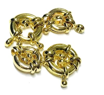 Broche baño oro 18k Filled 15mm (Unidad)