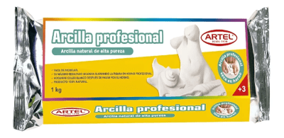 Arcilla Profesional Artel Color Blanco (1 Kilogramo)1