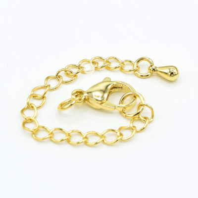Cadena de Alargue Baño Oro 18K con Broche (Set)