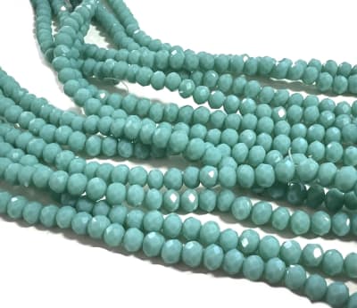 Cristal Calipso Opaco Rondelle 4x3mm (Tira)