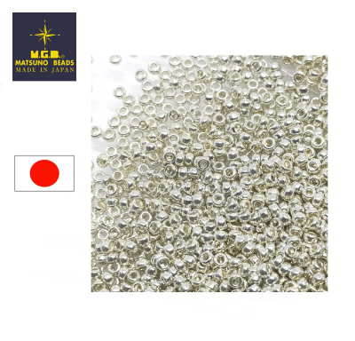 Mostacilla Calibrada Japonesa Rocalla 8/0 Dark Silver (10 gramos)1