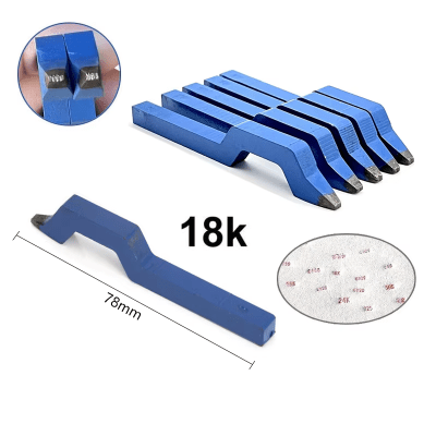 Sello-Cuño Metal Curvo 18K (Unidad)