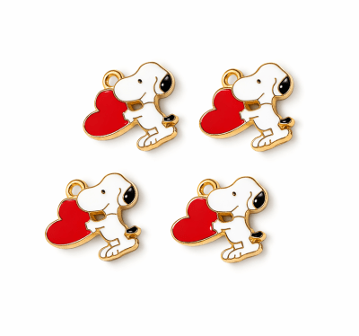 Colgante Figura Perrito Esmaltado Colores (10 Unidades)