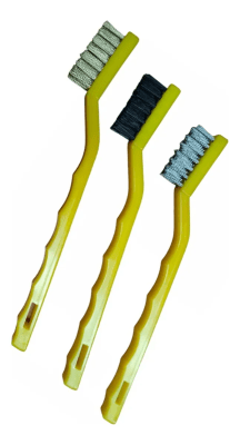 Set 3 Escobillas Metal-Bronce-Nylon (Set)