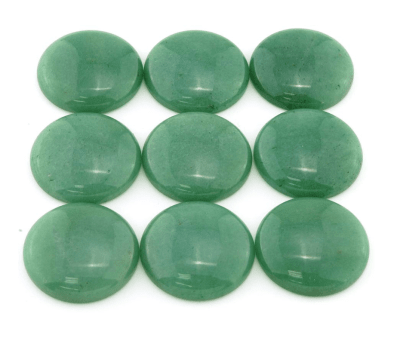 14mm Aventurina Verde Coubuchón Redondo (Un)1