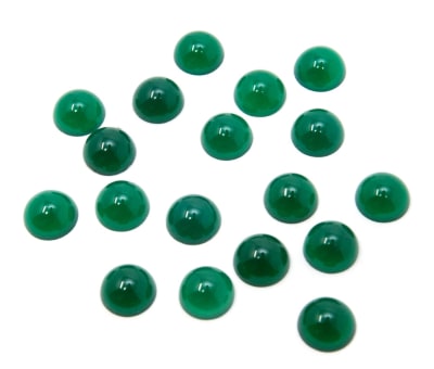 6mm Crisopracia Sintética Coubuchón Redondo (Un)1