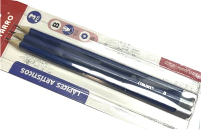 Lápices Mina B Extra Resistente Dibujo (3 Unidades)1