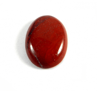 25x18mm Jaspe Rojo Coubuchón Oval (Un)