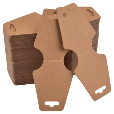 Tarjeta Colgar Cadenas/Collares/Aros Carton Café (100 Unidades)