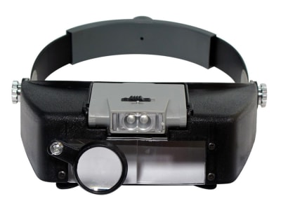 Optivisor Profesional Iluminado 2 Lentes & 1 Lupa 9x,1.9x,4.5x (Unidad)