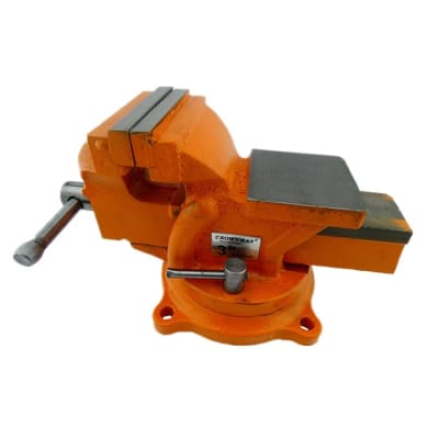 Tornillo Banco Mecanico Fierro Forjado Base Giratoria 4