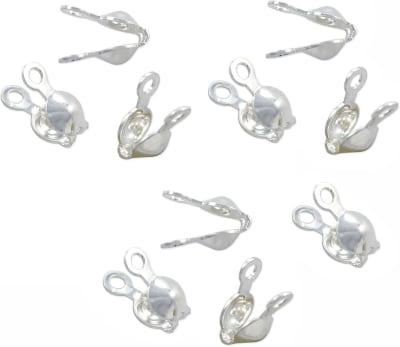 Tapanudo Plateado Doble Argolla 4mm (10 Pares)