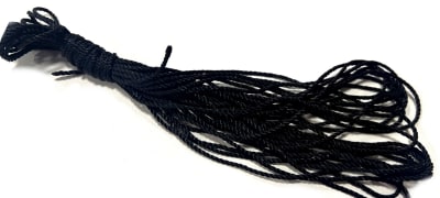 Hilo Macramé Trenzado Negro 2mm (Rollo)