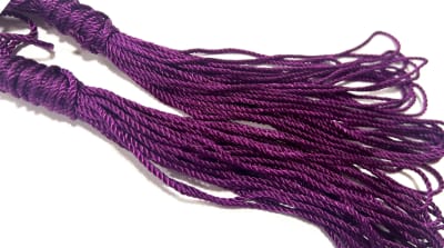 Hilo Macramé Trenzado Morado 2mm (Rollo)