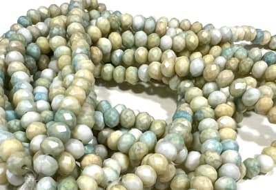 Cristal Boreal Opaco Rondelle 8x6mm (Tira)1