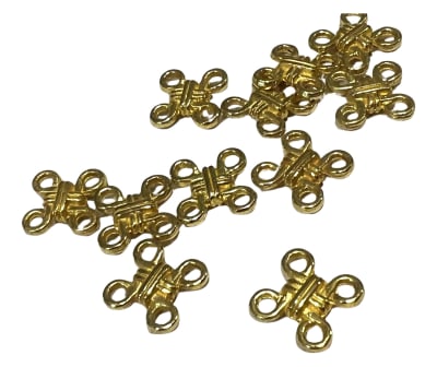 Divisor Metal Dorado Nudo Celta 10mm (10 Unidades)