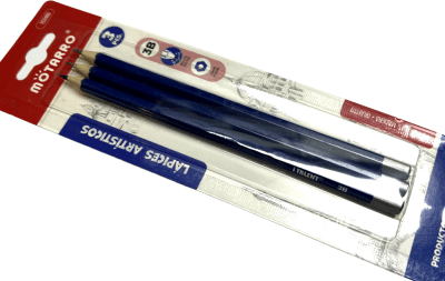 Lápices Mina 3B Extra Resistente Dibujo (3 Unidades)2