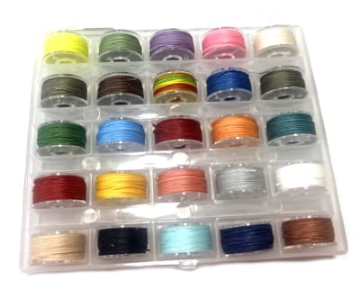 Set de 25 Rollos Hilos Nymo Colores Varios (Caja)