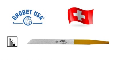 Buril Suizo HSS Onglette Nº0 Cola Amarilla (Un)1