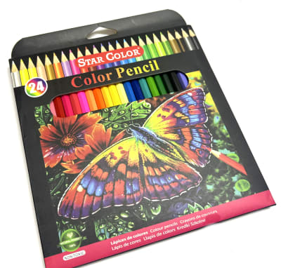 Set 24 Lápices Colores Extra Resistente Dibujo (Set)