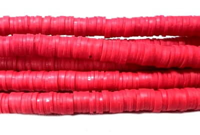 Disco Silicona Pucca Rojo Oscuro 6mm (Tira)2