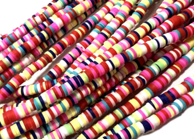 Tira Pucca Rondelle Colores Mix 4mm (Tira)