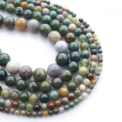 Jaspe Fancy Natural 10mm Redondo (Tira)