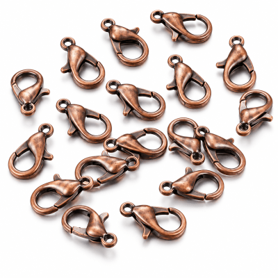 Broche Loro Cobre Envejecido M (10 Unidades)1
