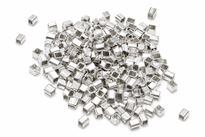 Mostacilla Plata Cuadrada 2x2mm (1 Gramo)1