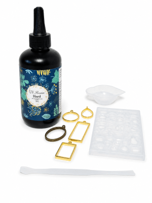 Kit Resina Uv Crystal De Secado Rapido (200 gramos)
