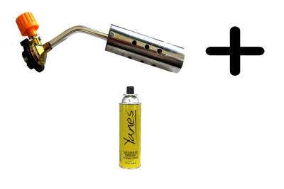 Soplete Portable Metal Para Gas Butano+Tubo Gas (Set)1