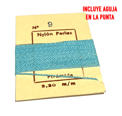 Hilo para Collar Celeste con Aguja (Unidad)