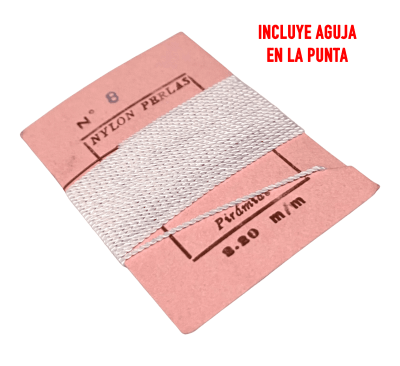 Hilo para Collar Lila con Aguja (Unidad)1