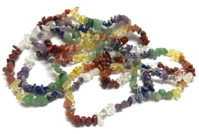 Piedras 7 Chakras Natural Chip (Tira)