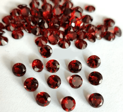 Granate Circón Redondo 9mm (Unidad)