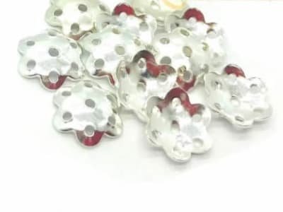 Casquete Plata Abierto 6-7mm (Par)