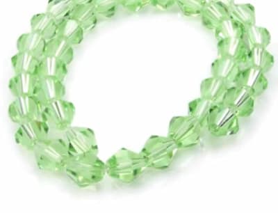 Cristal Bicono Peridot 6mm (Tira)