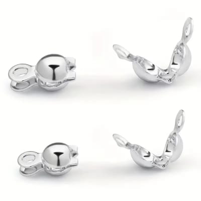 Tapanudo Plata Doble 4mm (Par)