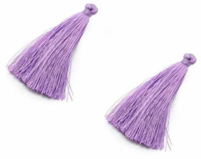 Borla Seda Lila Nº2 (Par)