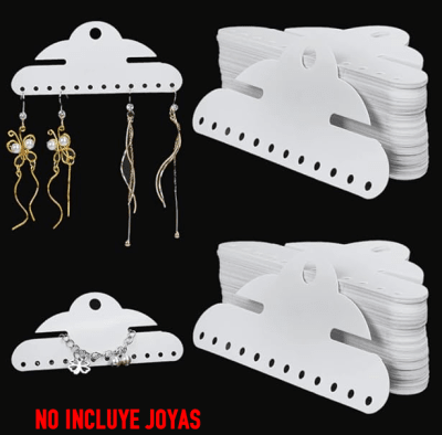Exhibidor de Púlseras y Cadenas PVC 12 Agujeros (100 Unidades)1
