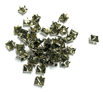 Tacha Metal Plateado Envejecido 6mm (10 Unidades)