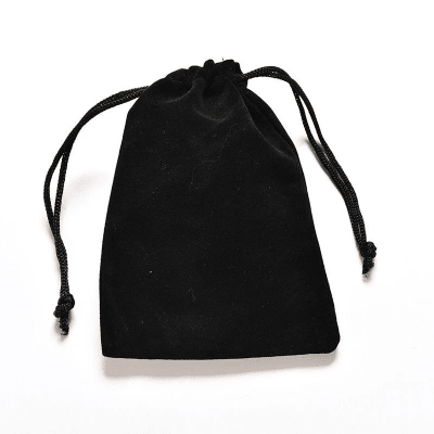 Bolsa Terciopelo Importado Negro 10x7,8cm (Unidad)